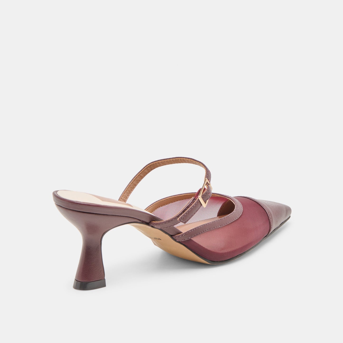 Loyd Burgundy Mesh Heels - BURGUNDY MESH