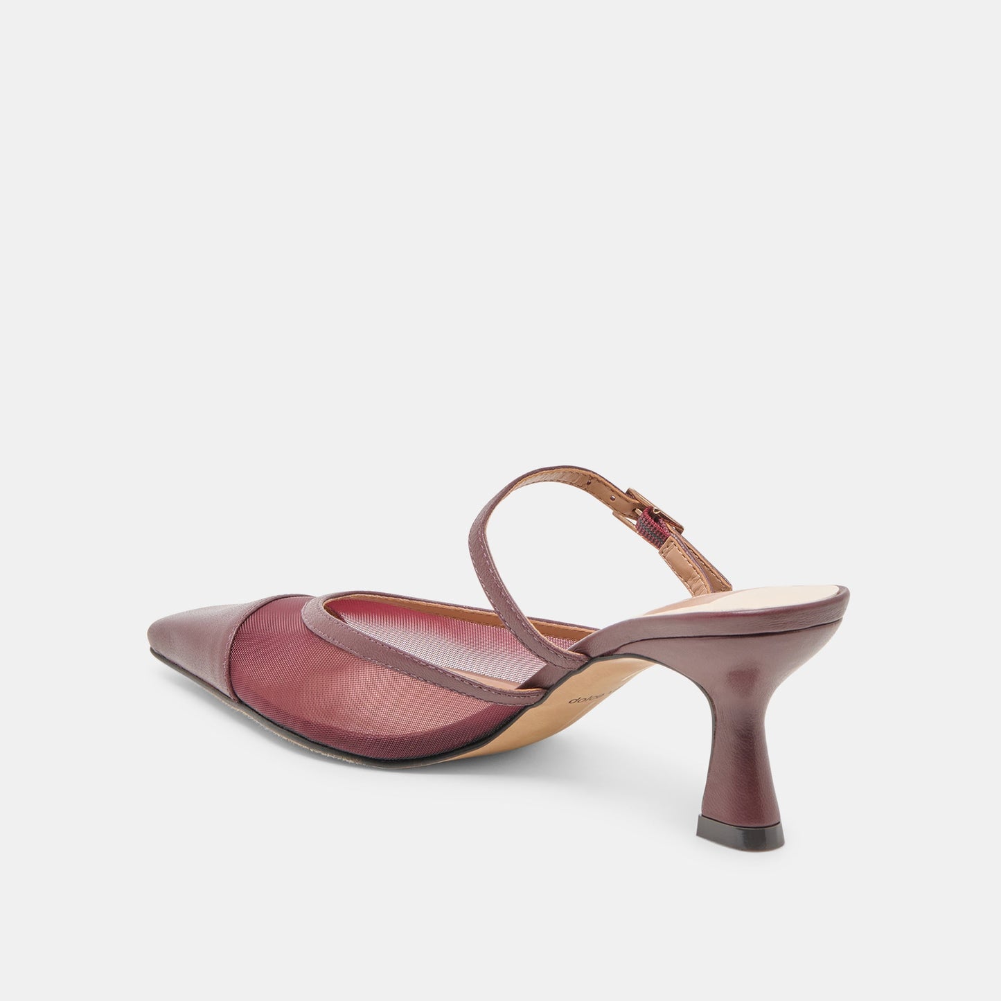Loyd Burgundy Mesh Heels - BURGUNDY MESH