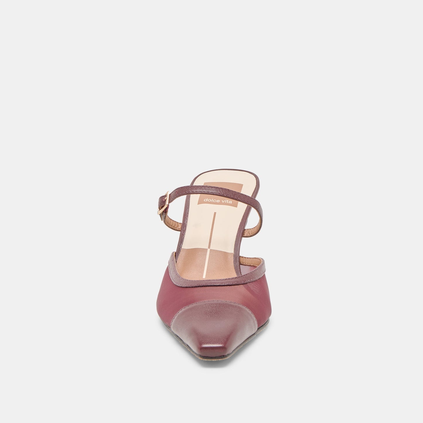 Loyd Burgundy Mesh Heels - BURGUNDY MESH