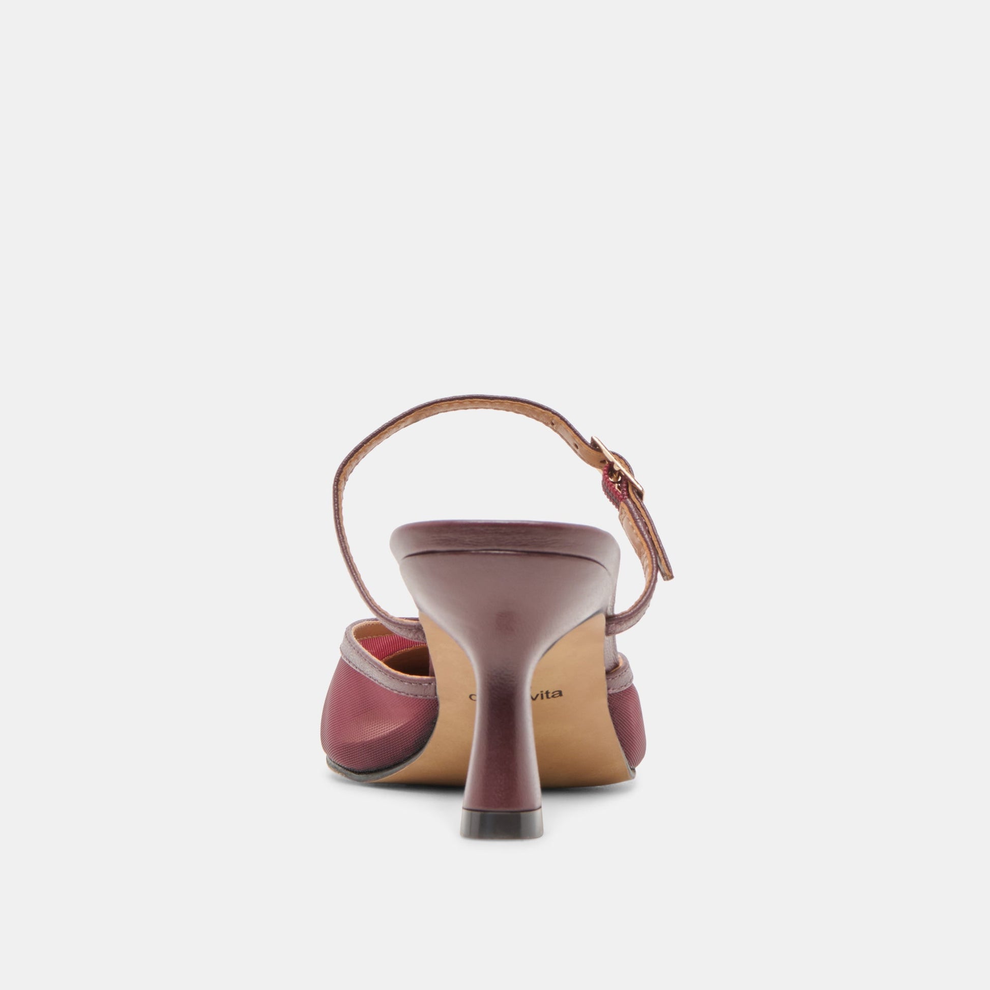 Loyd Burgundy Mesh Heels - BURGUNDY MESH