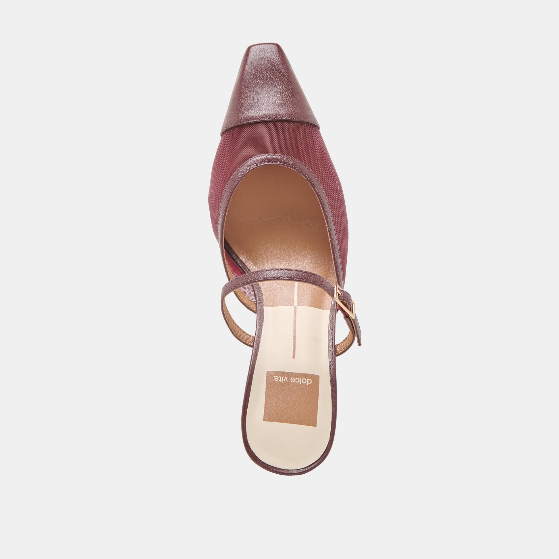 Loyd Burgundy Mesh Heels - BURGUNDY MESH