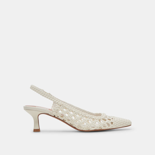 OLYMPA HEELS WHITE STELLA - WHITE STELLA
