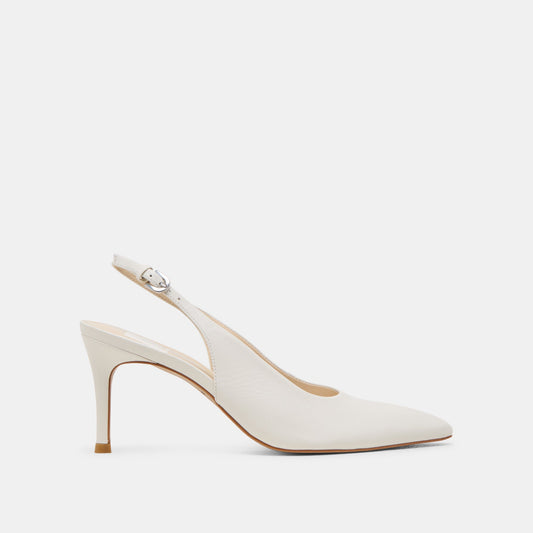 ELASI HEELS WHITE LEATHER - WHITE LEATHER