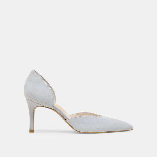 ELOY HEELS LIGHT BLUE SUEDE - LIGHT BLUE SUEDE