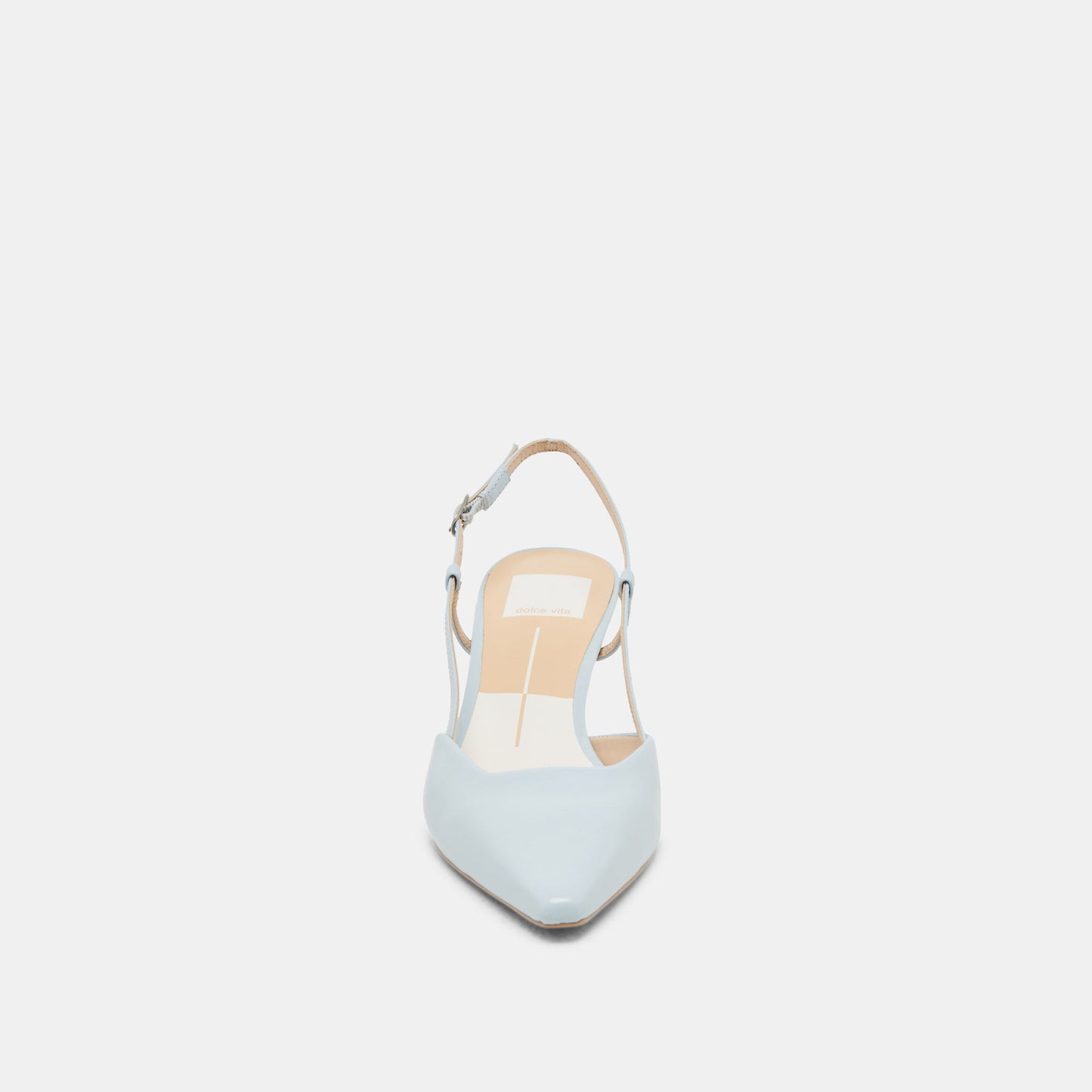 Odela Ice Blue Leather Heels - ICE BLUE LEATHER