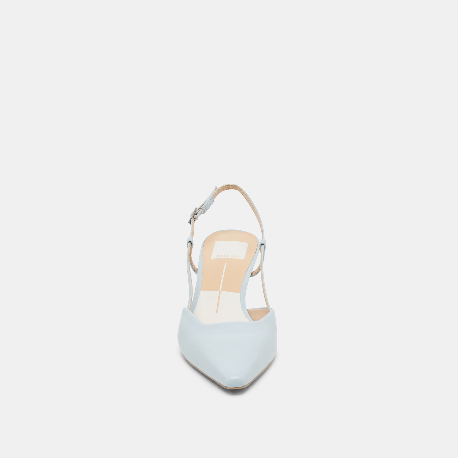 Odela Ice Blue Leather Heels - ICE BLUE LEATHER