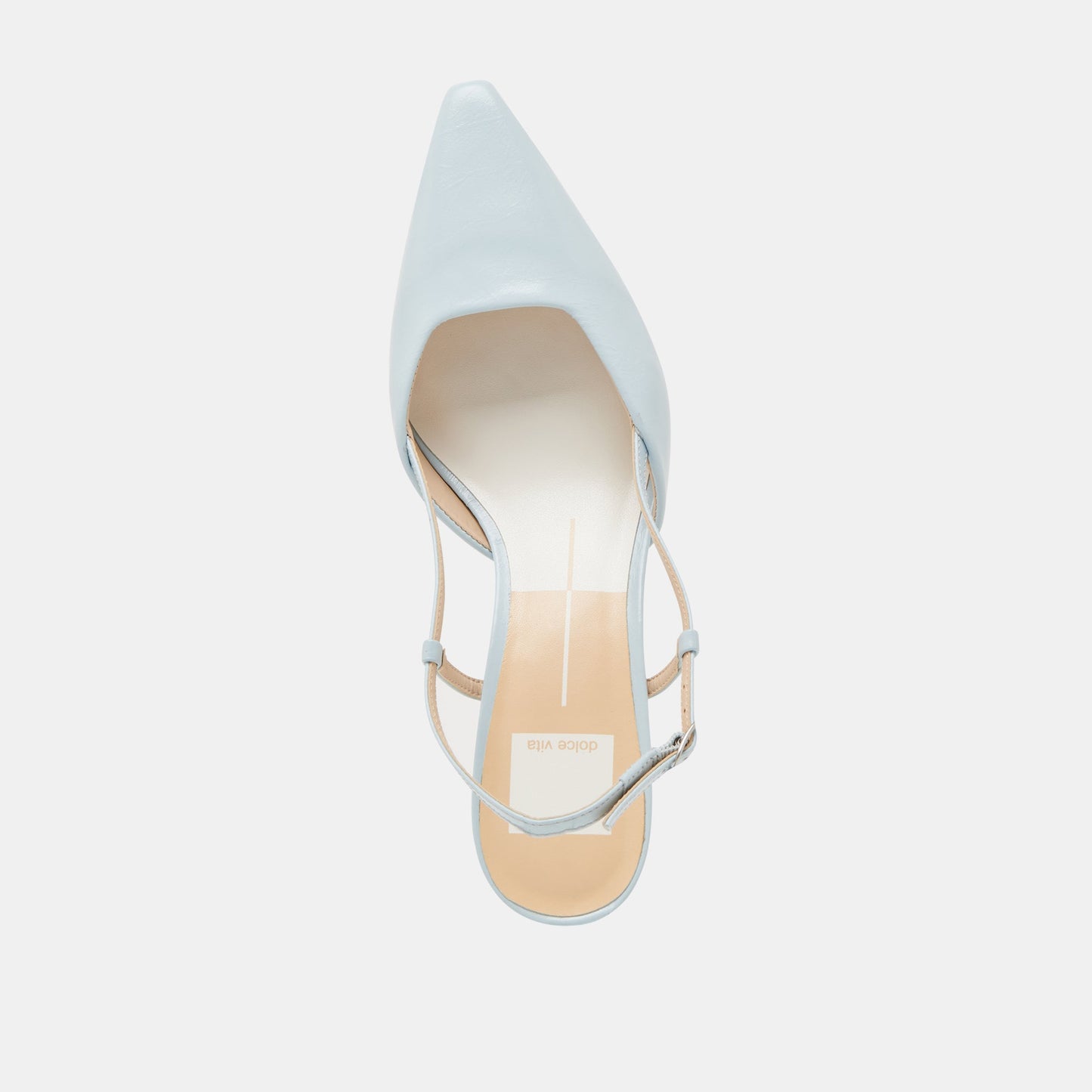 Odela Ice Blue Leather Heels - ICE BLUE LEATHER