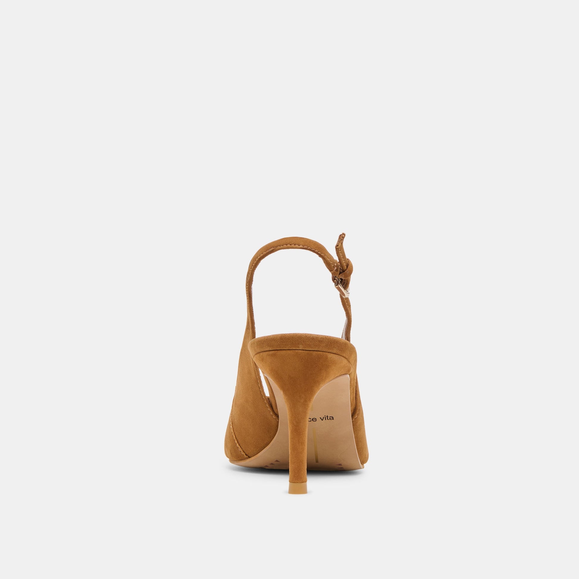 Elasi Brown Nubuck Heels - BROWN NUBUCK