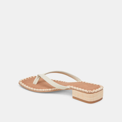 BARTY SANDALS WHITE LEATHER - WHITE LEATHER