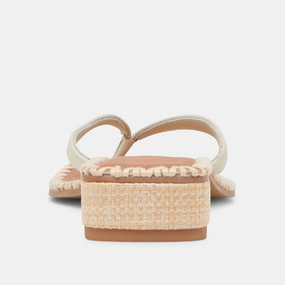 BARTY SANDALS WHITE LEATHER - WHITE LEATHER