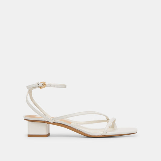 Karlos True White Leather Sandals - TRUE WHITE LEATHER