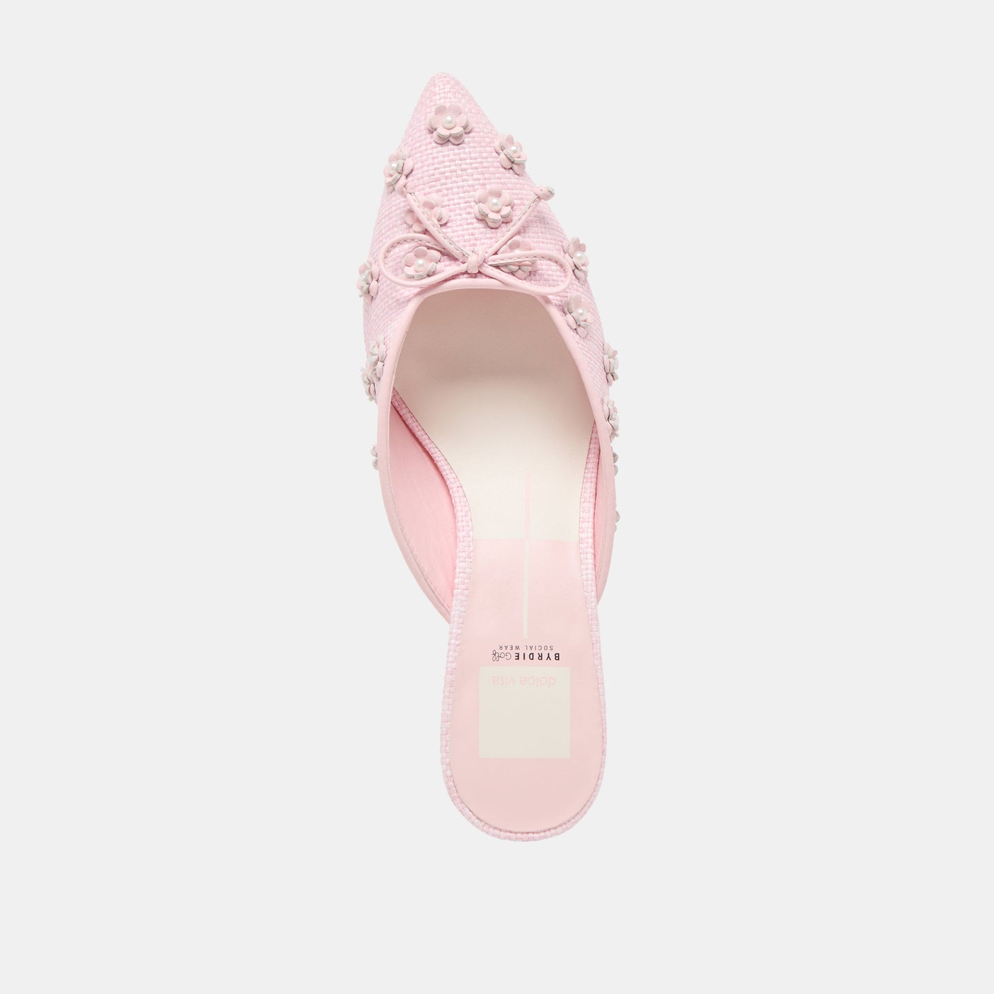 Camilo X Byrdie Golf Pink Raffia Wide Heels - PINK RAFFIA