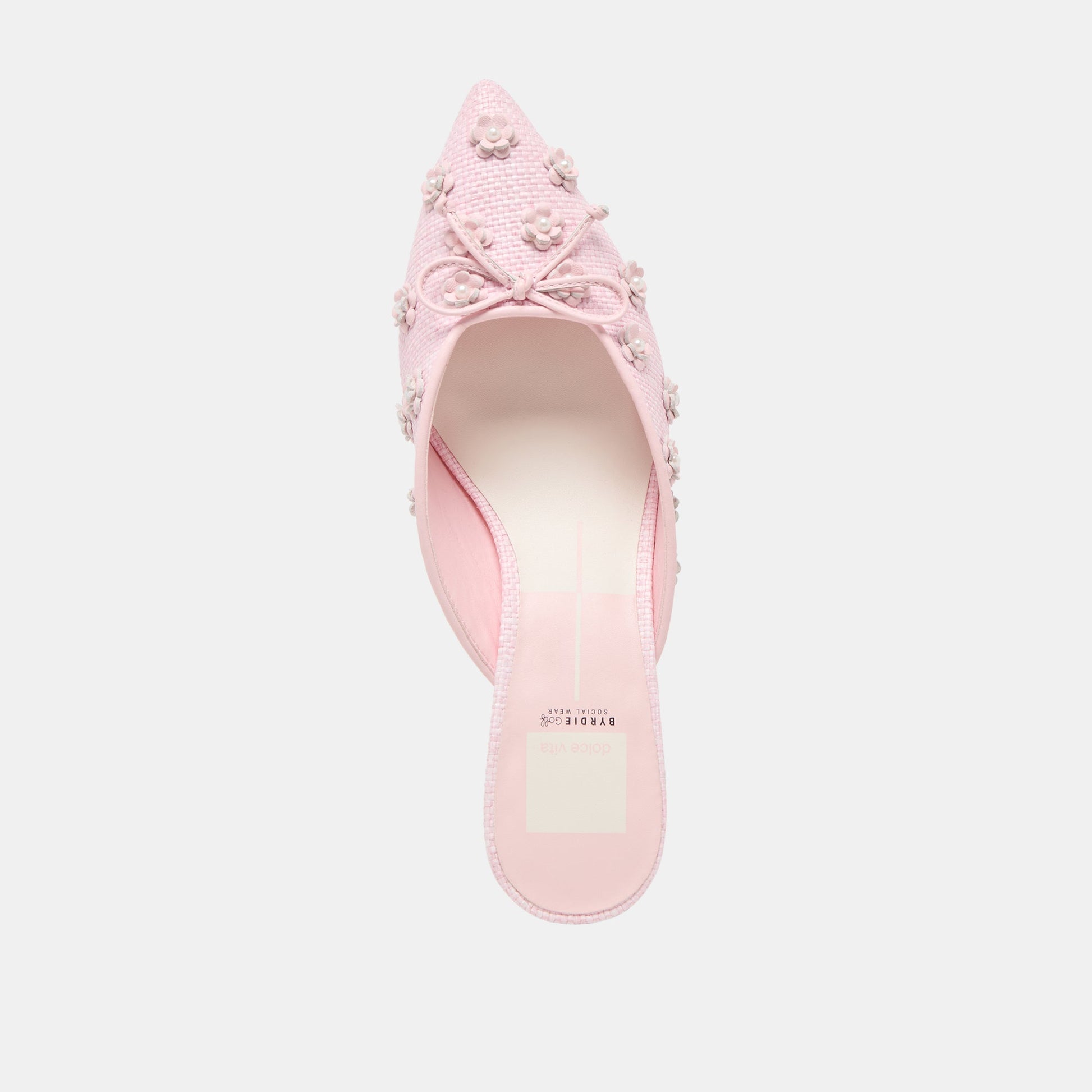 Camilo X Byrdie Golf Pink Raffia Wide Heels - PINK RAFFIA