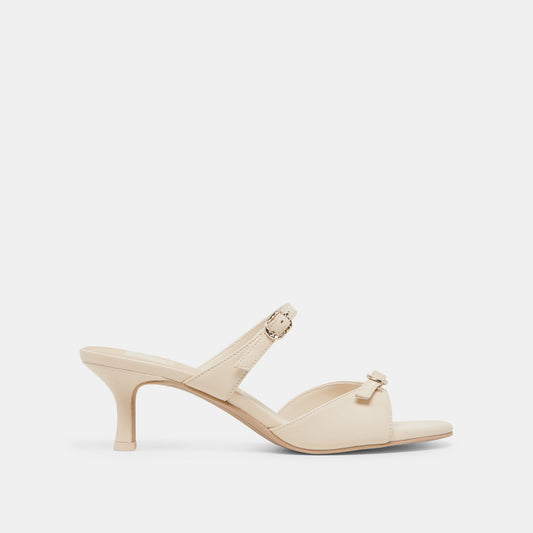 LORALI HEELS CREME LEATHER - CREME LEATHER