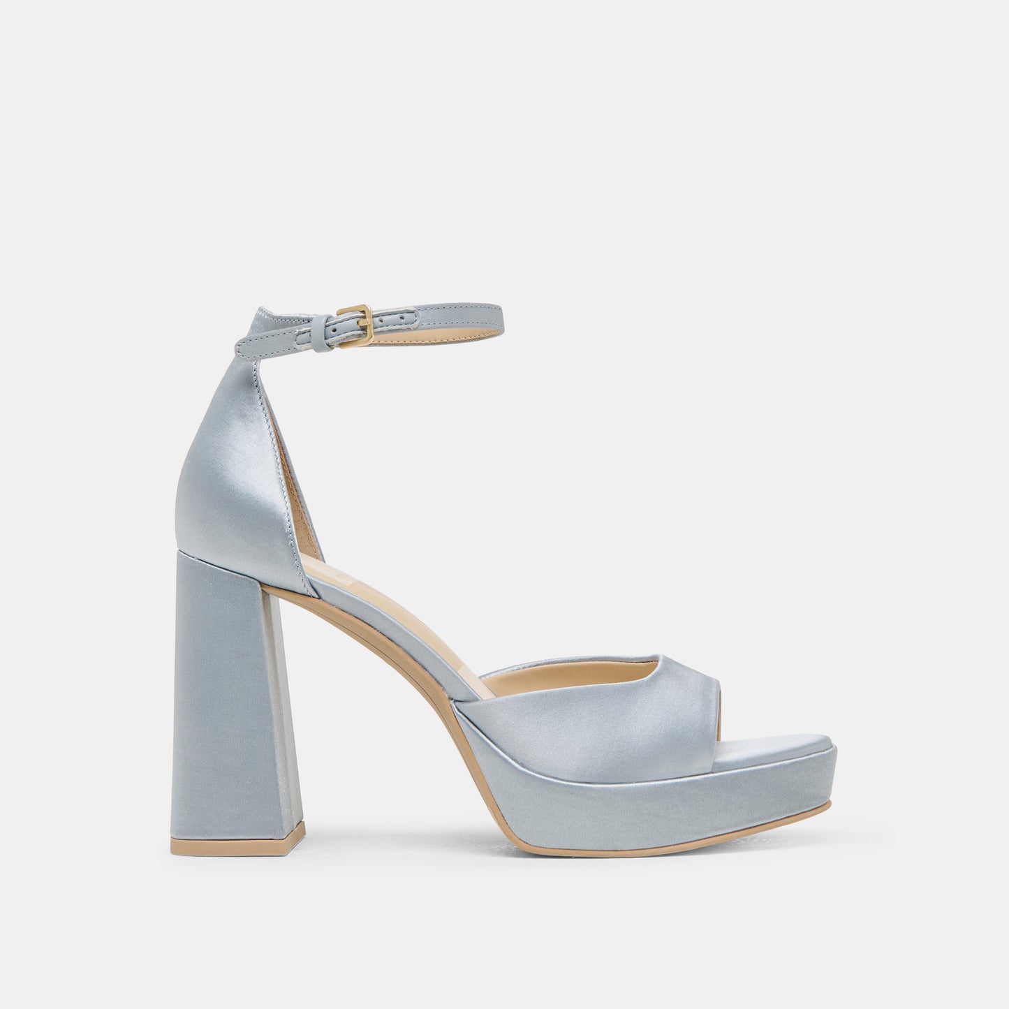 PANDRO HEELS LIGHT BLUE SATIN - LIGHT BLUE SATIN