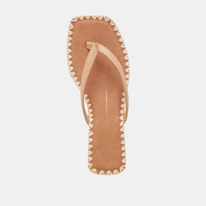 BARTY SANDALS LIGHT TAN LEATHER - LIGHT TAN LEATHER