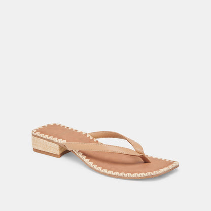 BARTY SANDALS LIGHT TAN LEATHER - LIGHT TAN LEATHER
