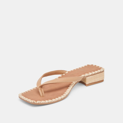BARTY SANDALS LIGHT TAN LEATHER - LIGHT TAN LEATHER