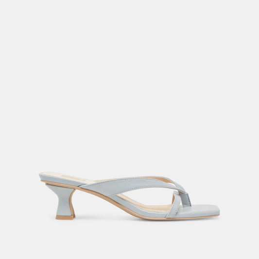 BREVEL HEELS LIGHT BLUE LEATHER - LIGHT BLUE LEATHER