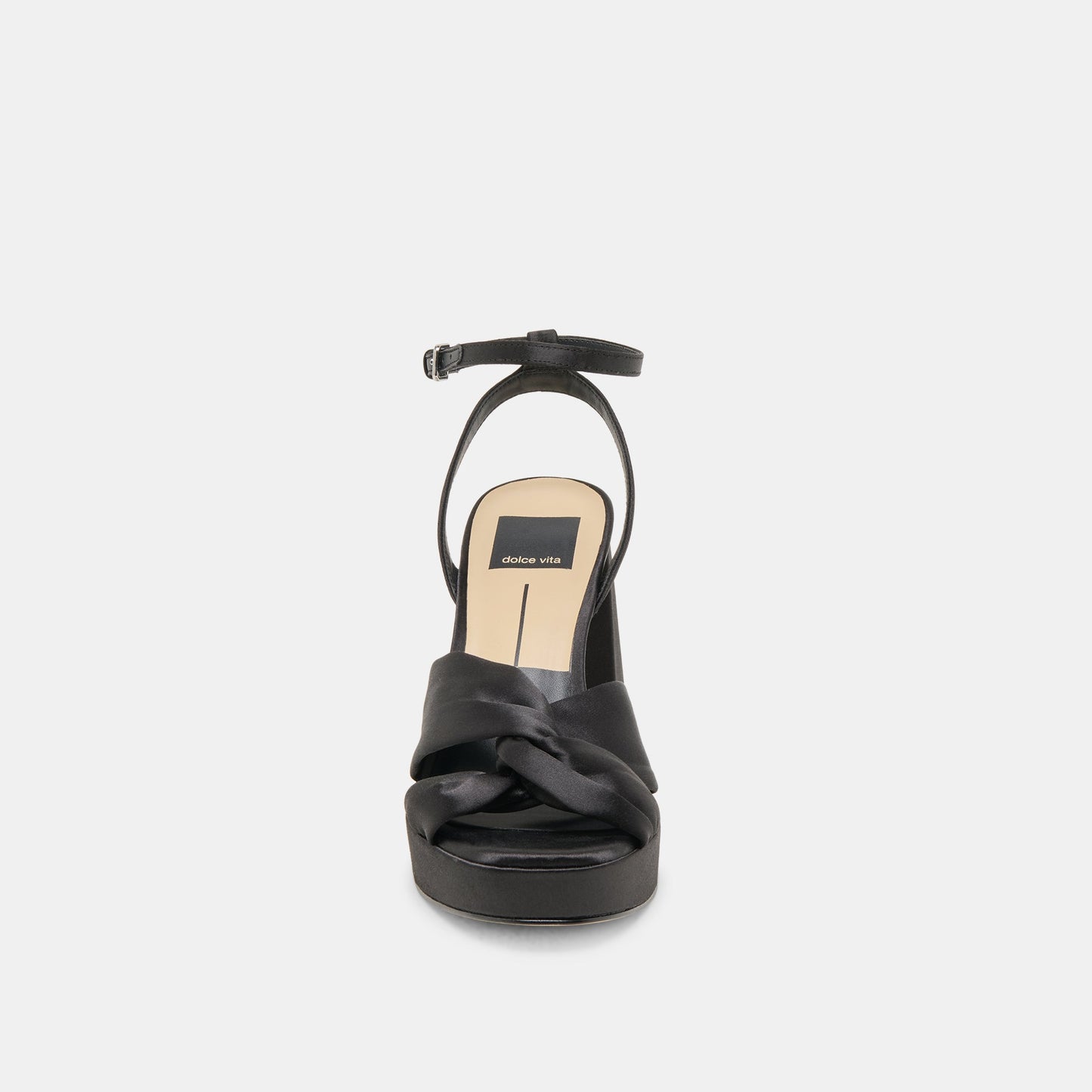 PARLO HEELS ONYX SATIN - ONYX SATIN