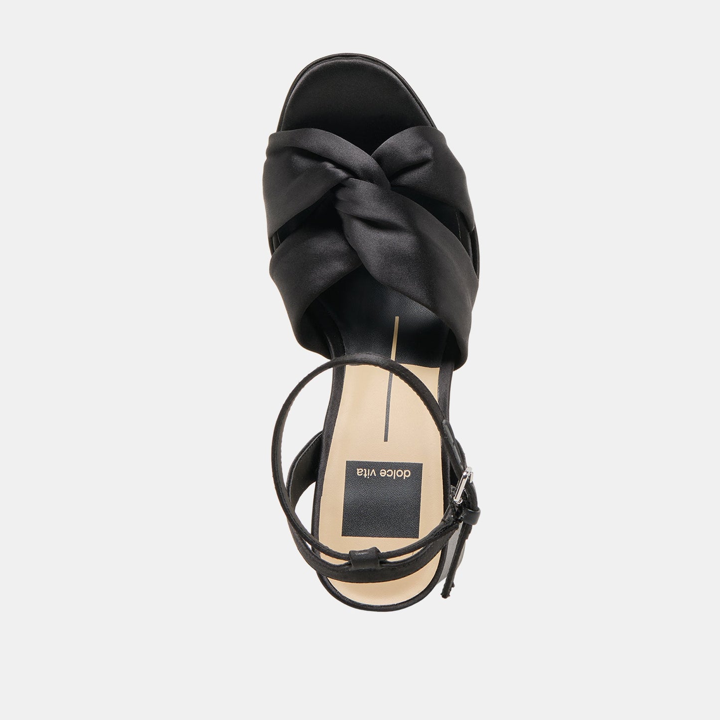 PARLO HEELS ONYX SATIN - ONYX SATIN