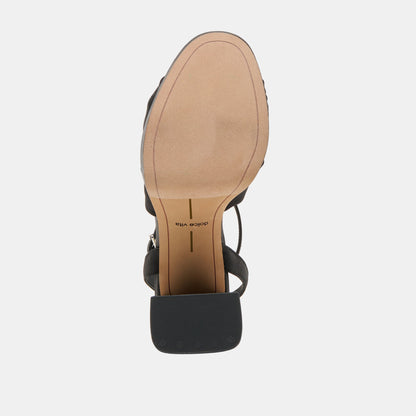PARLO HEELS ONYX SATIN - ONYX SATIN