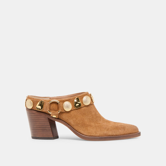 Kanyon Brown Suede Heels - BROWN SUEDE