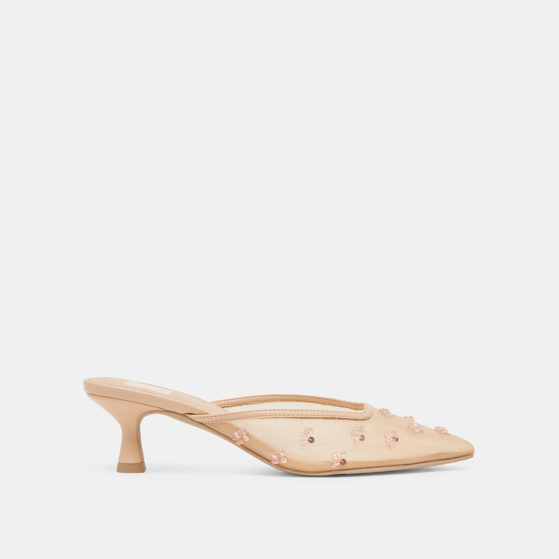 Clara French Vanilla Mesh Heels - FRENCH VANILLA MESH
