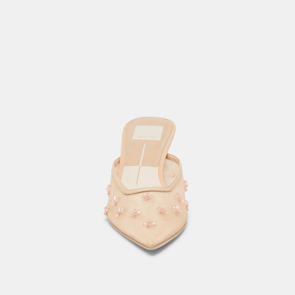 Clara French Vanilla Mesh Heels - FRENCH VANILLA MESH