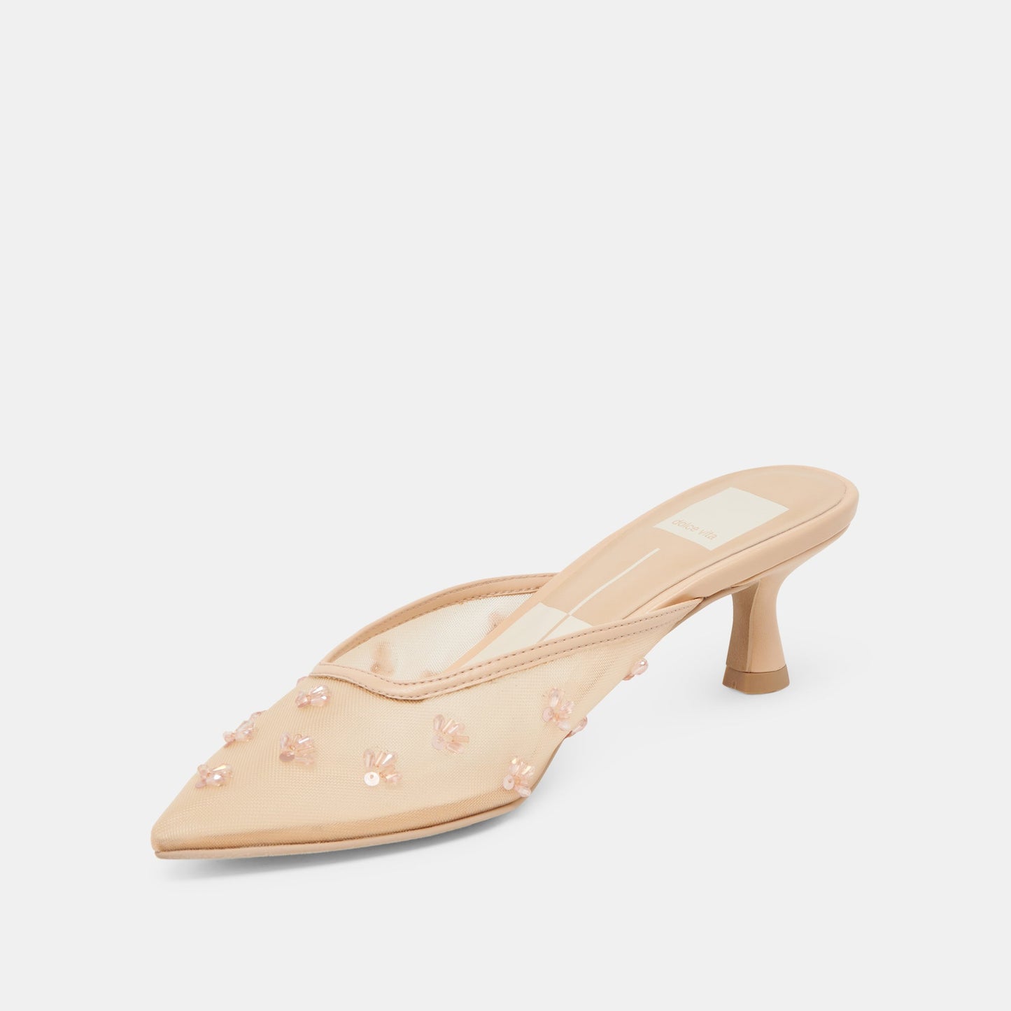 Clara French Vanilla Mesh Heels - FRENCH VANILLA MESH