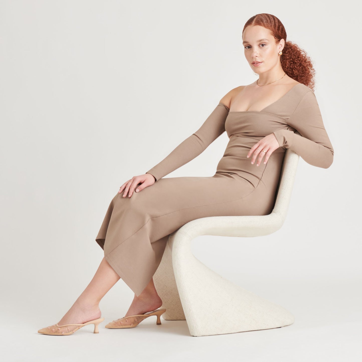 Clara French Vanilla Mesh Heels - FRENCH VANILLA MESH