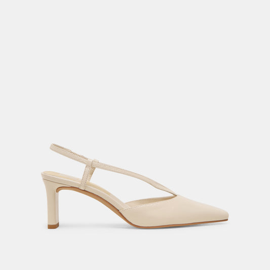 Ginay Bone Leather Heels - BONE LEATHER