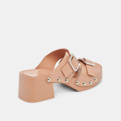 Melody Tan Leather Heels - TAN LEATHER