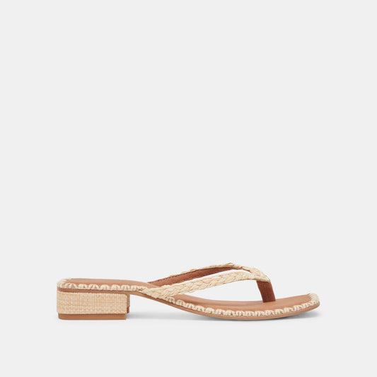 BARTY SANDALS LT NATURAL RAFFIA - LT NATURAL RAFFIA