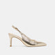 LIGHT GOLD CRINKLE PATENT