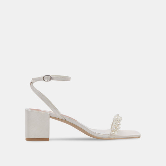 ZALIMA HEELS VANILLA PEARLS - VANILLA PEARLS