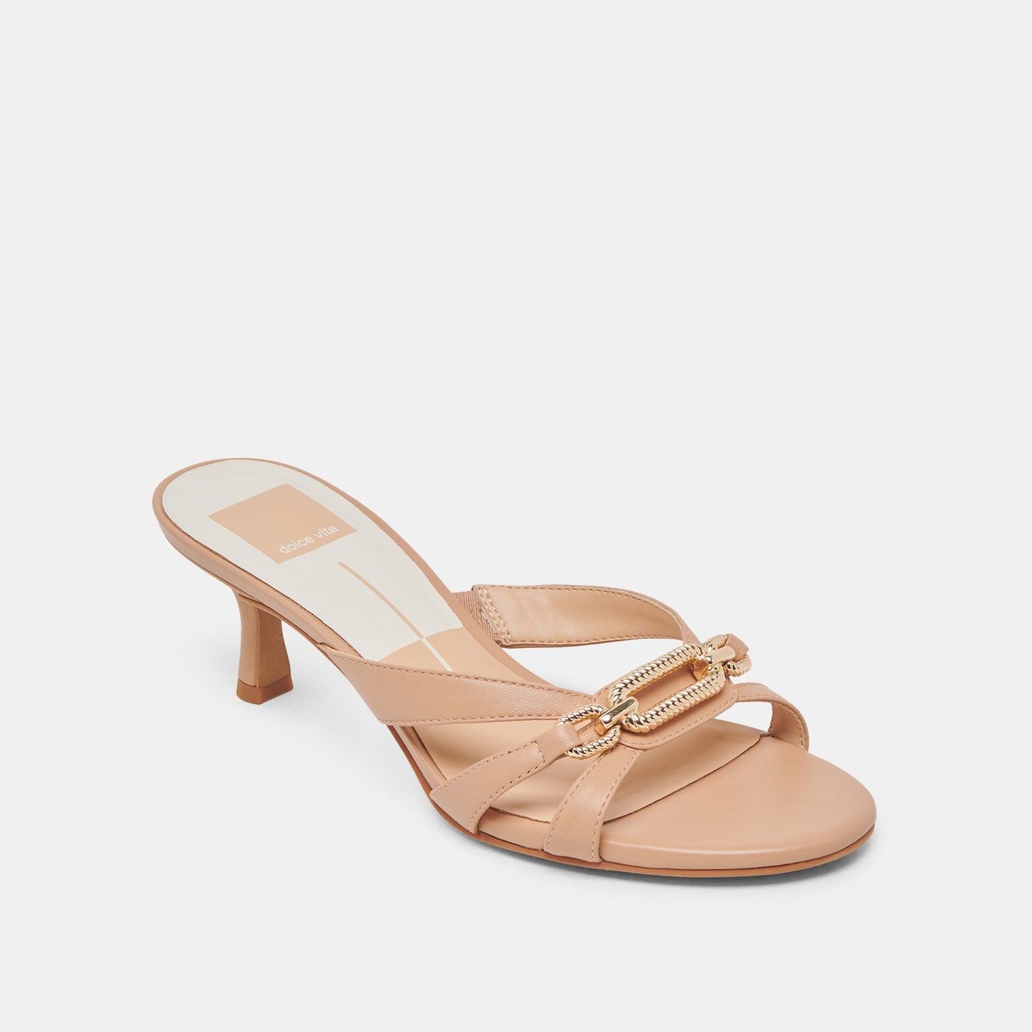 LERAH HEELS CAFE EMBOSSED LEATHER - CAFE EMBOSSED LEATHER