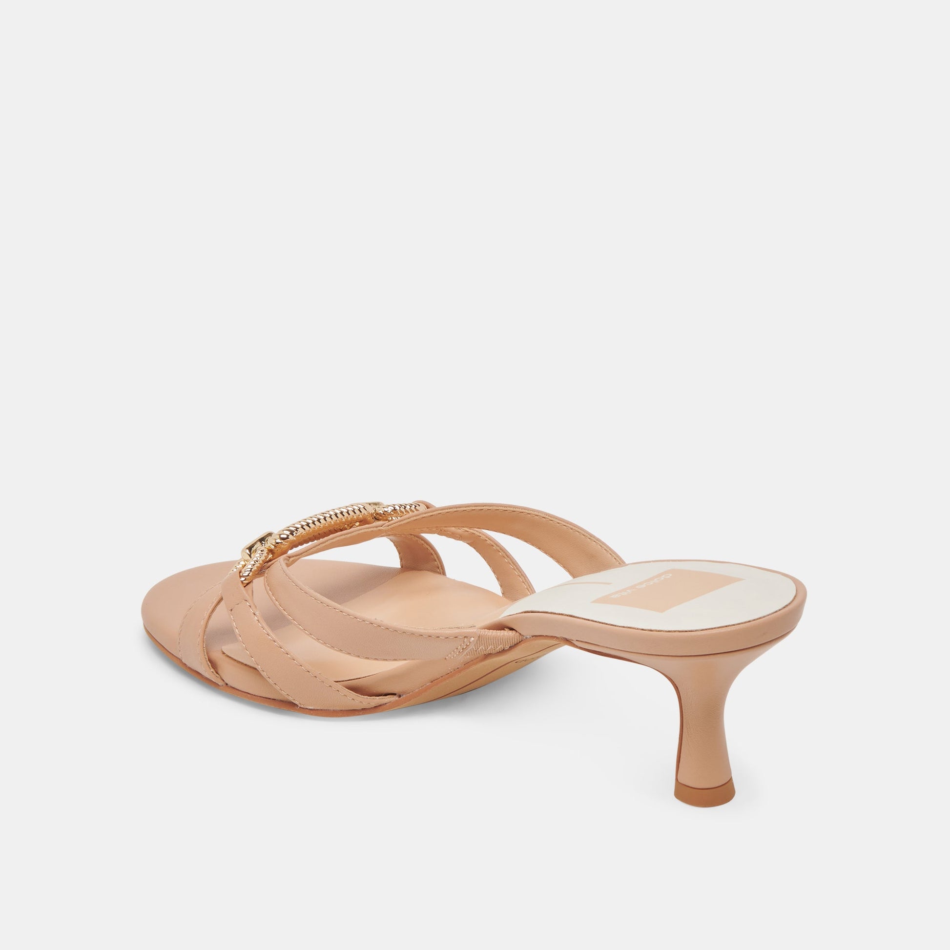 LERAH HEELS CAFE EMBOSSED LEATHER - CAFE EMBOSSED LEATHER