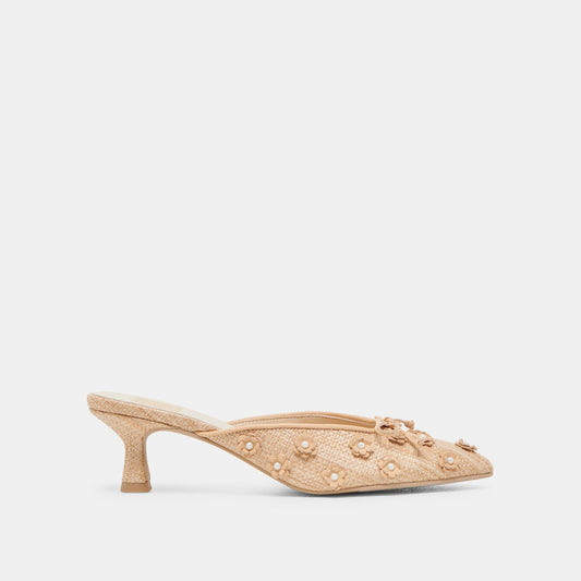 CAMILO HEELS LT NATURAL RAFFIA - LT NATURAL RAFFIA