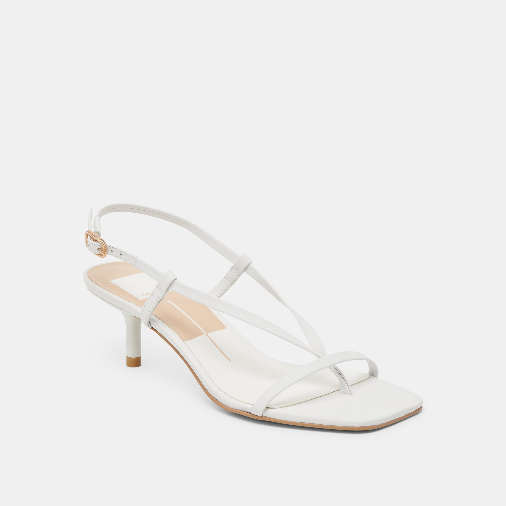 LAURY HEELS TRUE WHITE LEATHER - TRUE WHITE LEATHER