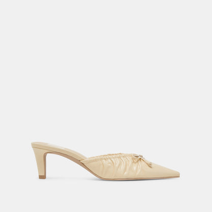 KAIRI MID HEELS LIGHT YELLOW CRINKLE PATENT - LIGHT YELLOW CRINKLE PATENT