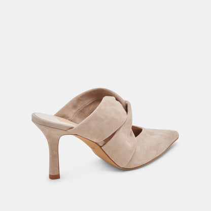 KELSY HEELS TAUPE SUEDE - TAUPE SUEDE