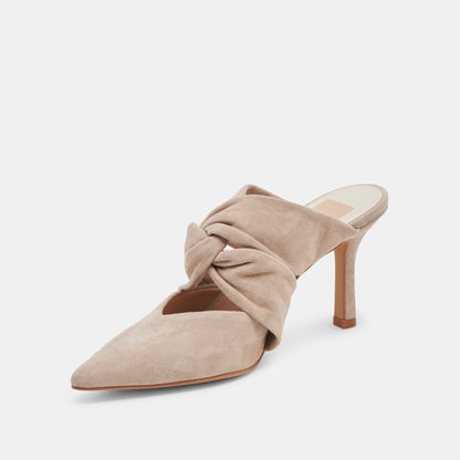 KELSY HEELS TAUPE SUEDE - TAUPE SUEDE