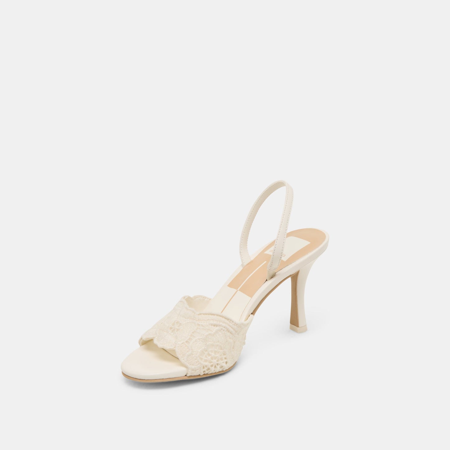LARRA HEELS WHITE CROCHET - WHITE CROCHET