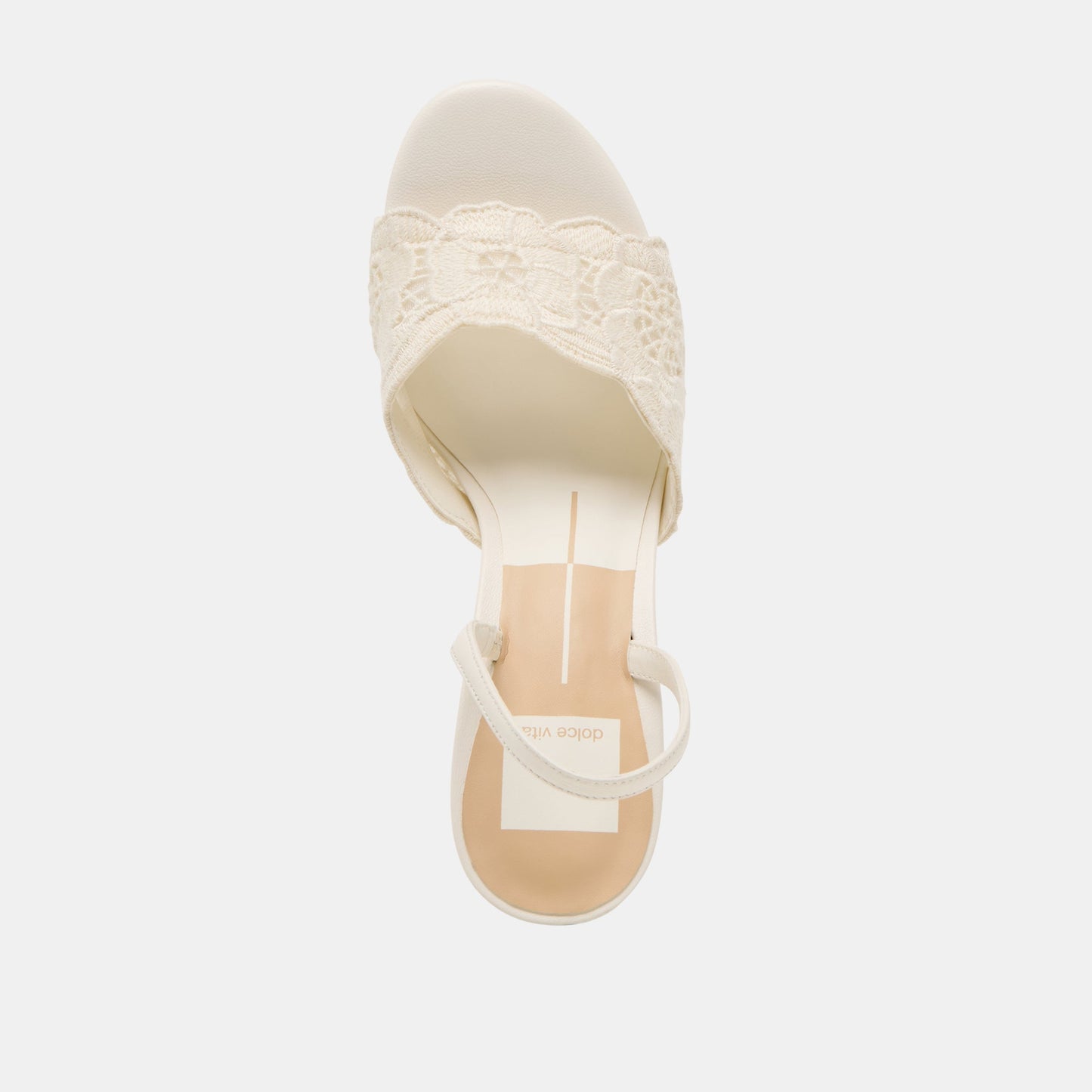 LARRA HEELS WHITE CROCHET - WHITE CROCHET