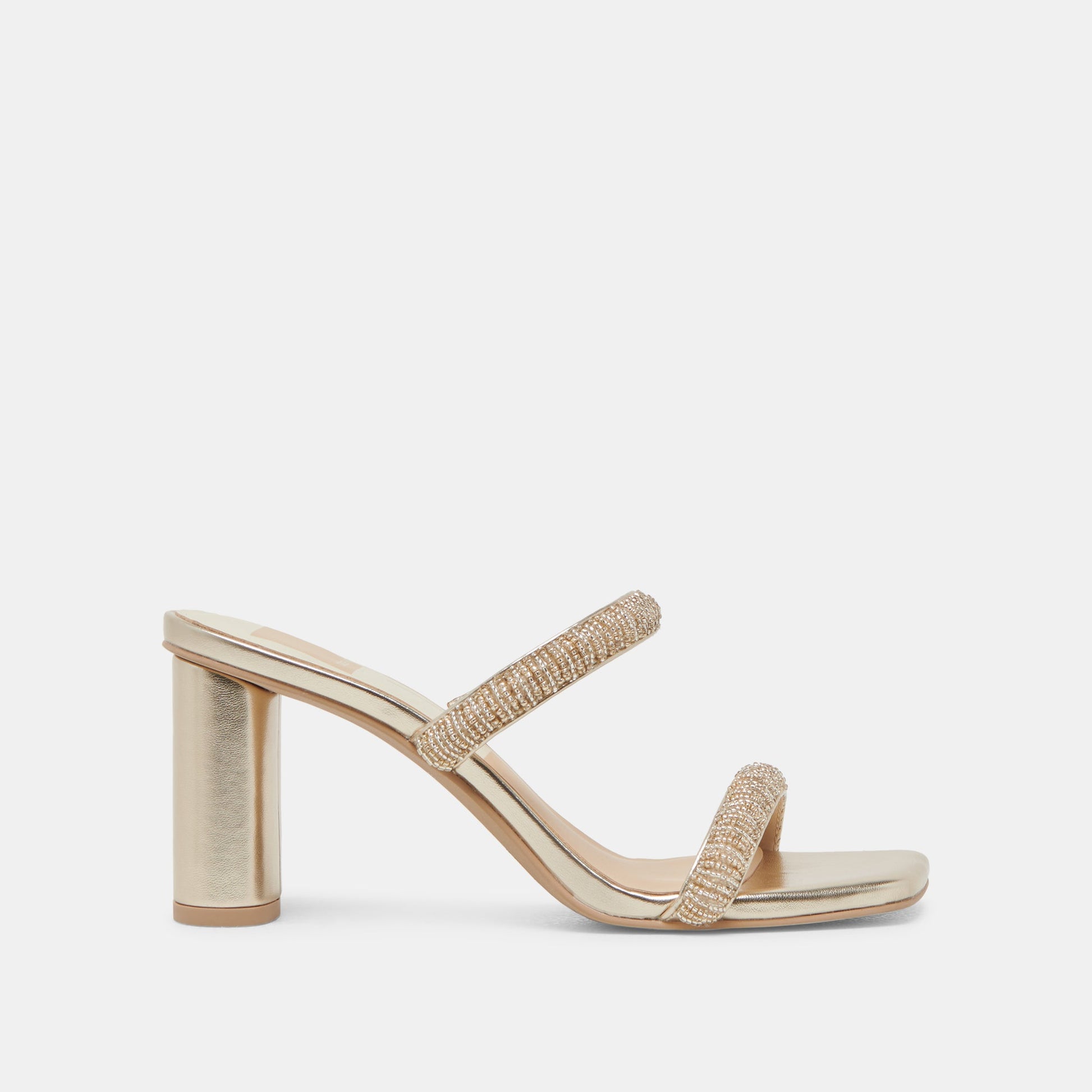 NOLAH HEELS GOLD MULTI BEADS - GOLD MULTI BEADS