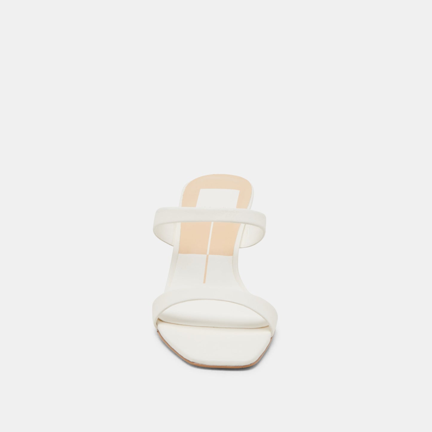 Genora White Leather Heels - WHITE LEATHER