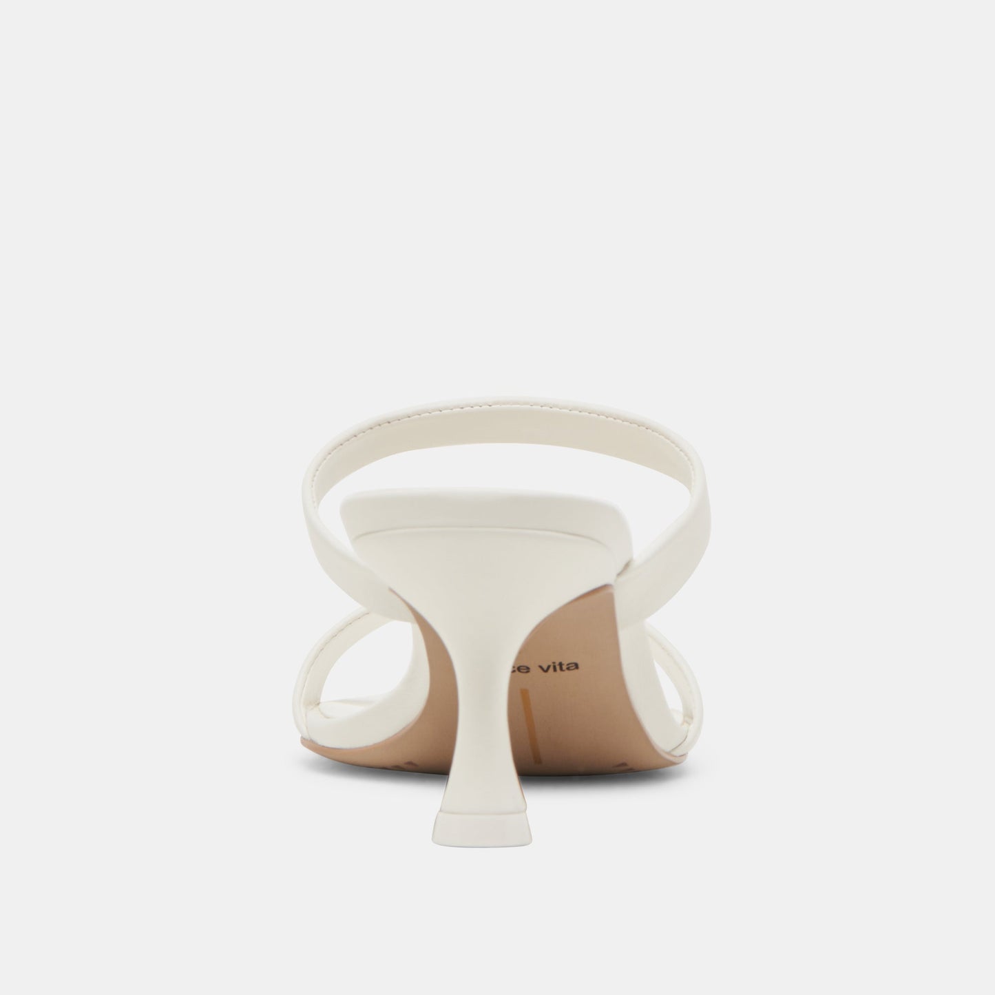 Genora White Leather Heels - WHITE LEATHER