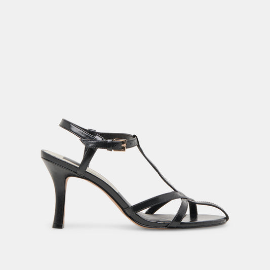 LIANE HEELS MIDNIGHT CRINKLE PATENT - MIDNIGHT CRINKLE PATENT