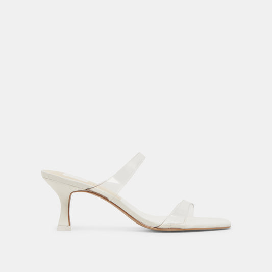 Genora Crystal Vinyl Heels - CRYSTAL VINYL
